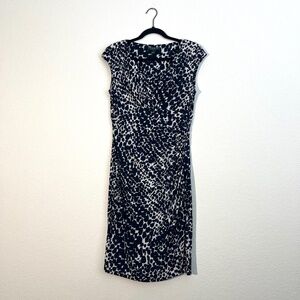 Calvin Klein navy print dress size 10